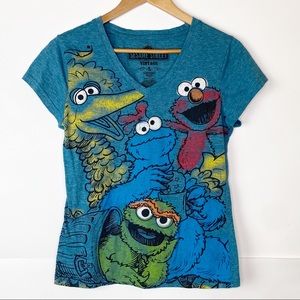 EUC 123 Sesame Street Vintage Graphic Tee Shirt